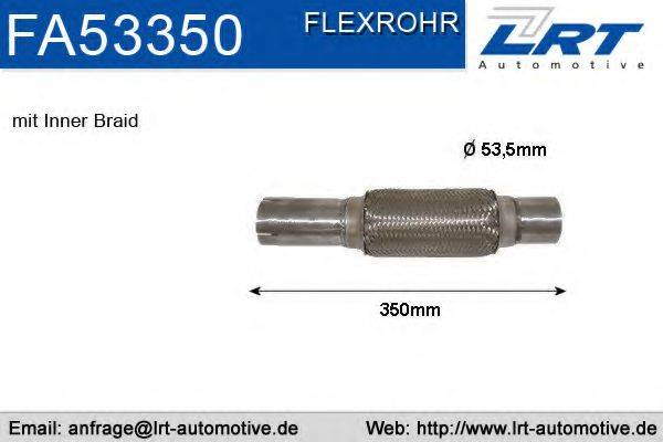 LRT FA53350 Гофрована труба, вихлопна система