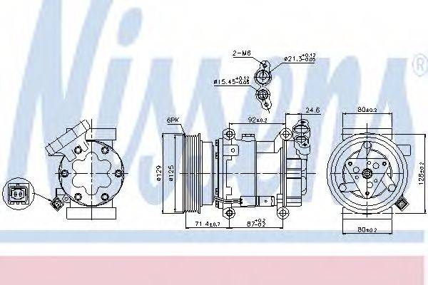 NISSENS 89332 Компресор, кондиціонер