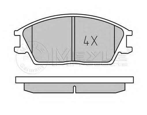 MEYLE 0252101214 Комплект гальмівних колодок, дискове гальмо