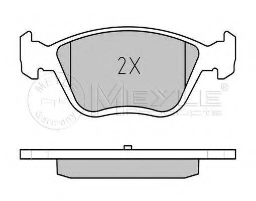 MEYLE 0252328919W Комплект гальмівних колодок, дискове гальмо