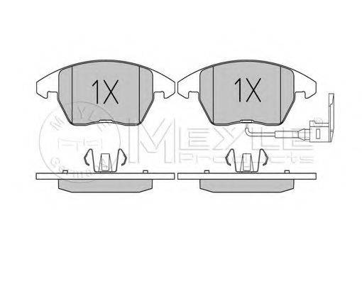 MEYLE 0252358720W Комплект гальмівних колодок, дискове гальмо
