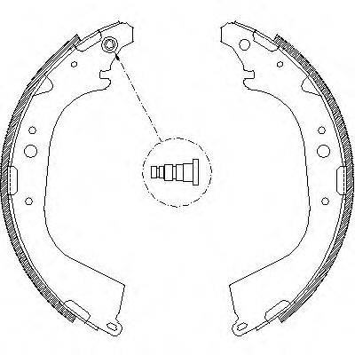 ROADHOUSE 465001 Комплект гальмівних колодок