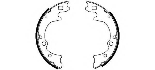 HELLA 8DB355002111 Комплект гальмівних колодок