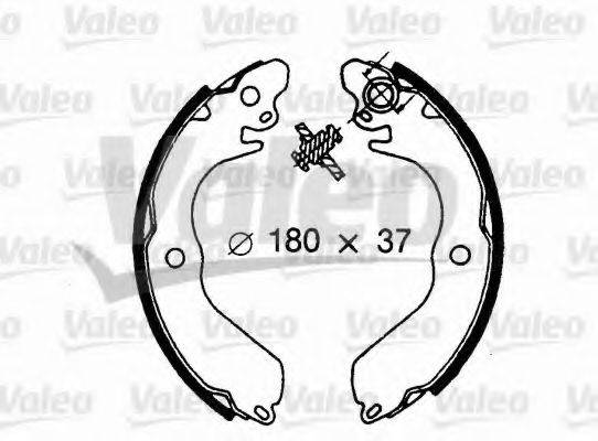 VALEO 562606 Комплект гальмівних колодок