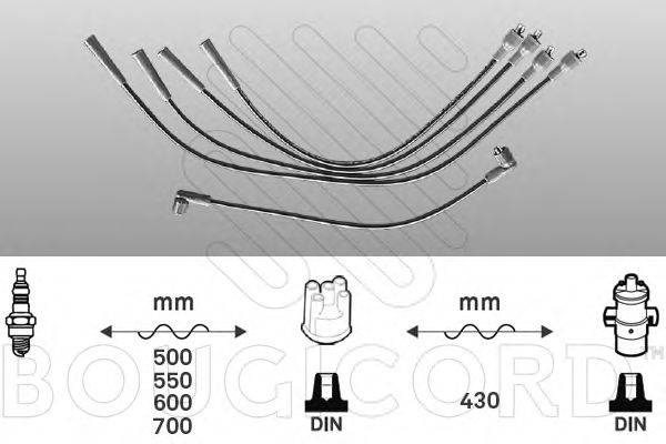 BOUGICORD 4007 Комплект дротів запалювання