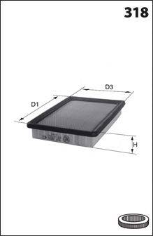 MECAFILTER ELP3205 Повітряний фільтр