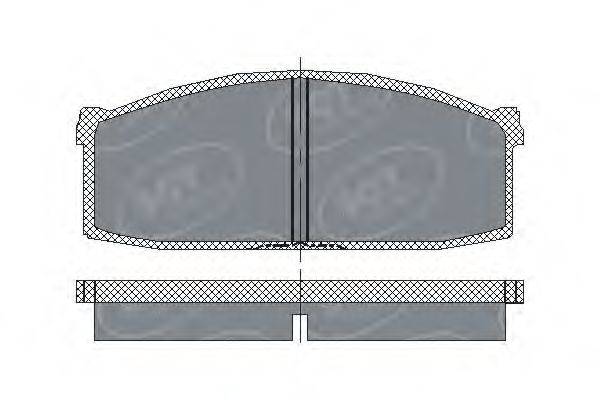SCT GERMANY SP112PR Комплект гальмівних колодок, дискове гальмо