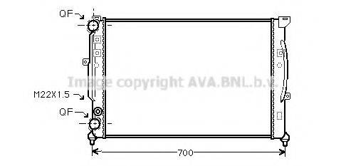 AVA QUALITY COOLING AI2123 Радіатор, охолодження двигуна