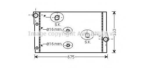 AVA QUALITY COOLING BW2410 Радіатор, охолодження двигуна