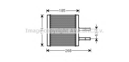 AVA QUALITY COOLING CT6042 Теплообмінник, опалення салону