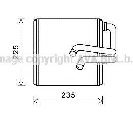 AVA QUALITY COOLING DN6410 Теплообмінник, опалення салону