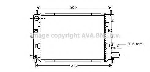 AVA QUALITY COOLING FD2152 Радіатор, охолодження двигуна