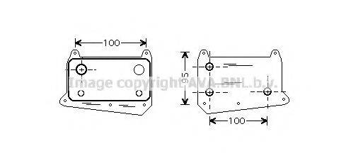 AVA QUALITY COOLING MS3376 масляний радіатор, моторне масло