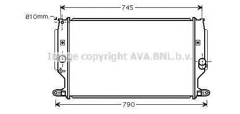 AVA QUALITY COOLING TO2402 Радіатор, охолодження двигуна