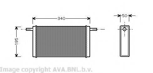 AVA QUALITY COOLING VW6068 Теплообмінник, опалення салону