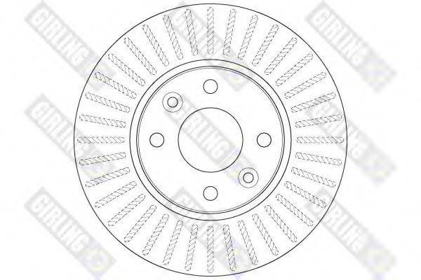 GIRLING 6061861 гальмівний диск