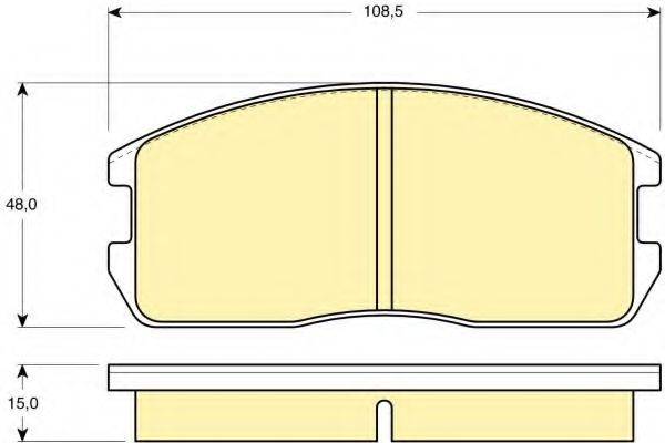 GIRLING 6103659 Комплект гальмівних колодок, дискове гальмо