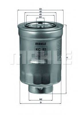 MAHLE ORIGINAL KC83D Паливний фільтр