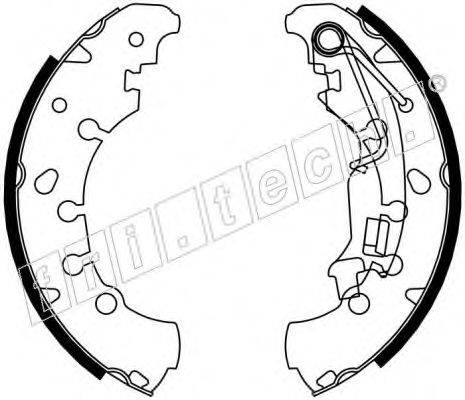 FRI.TECH. 1034116 Комплект гальмівних колодок