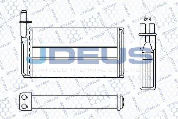 JDEUS RA2240100 Теплообмінник, опалення салону