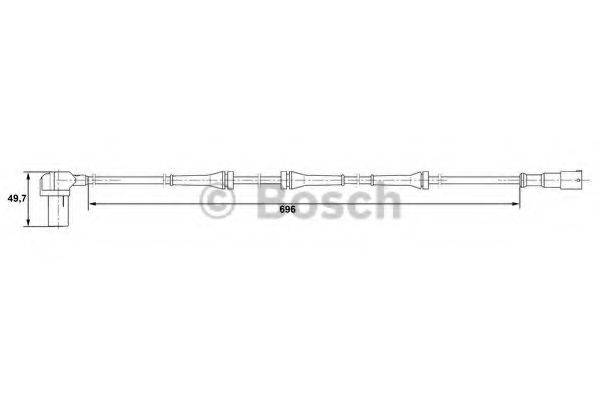 BOSCH 0265006408 Датчик, частота обертання колеса