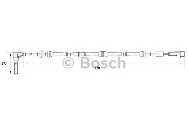 BOSCH 0265007016 Датчик, частота обертання колеса