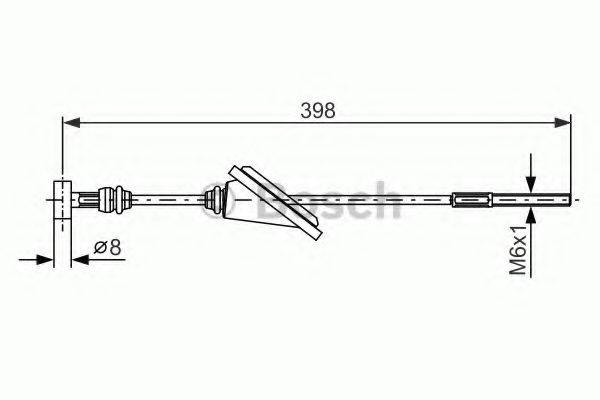 BOSCH 1987477985 Трос, стоянкова гальмівна система