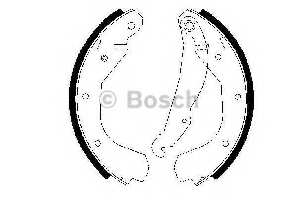 BOSCH 0986487199 Комплект гальмівних колодок