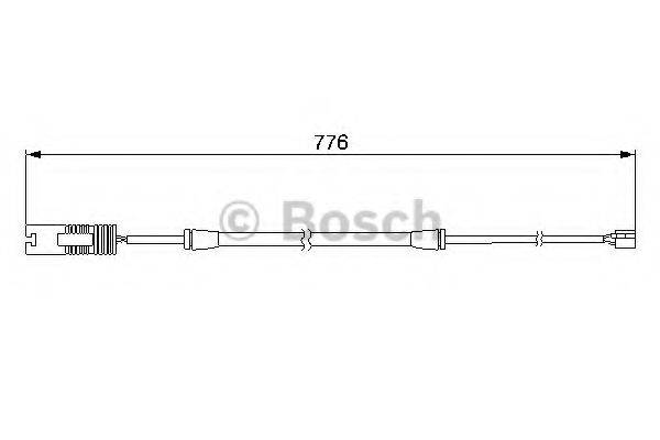 BOSCH 1987474925 Сигналізатор, знос гальмівних колодок