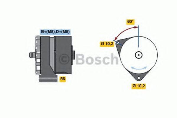 BOSCH 0120469744 Генератор