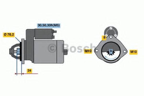 BOSCH 0986019980 Стартер