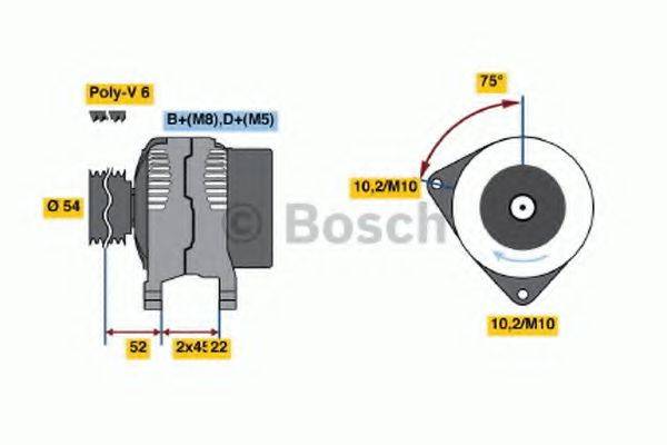 BOSCH 0986042091 Генератор