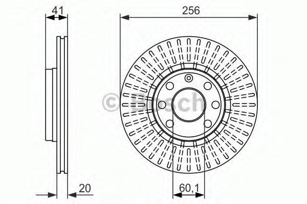 BOSCH 0986479876 гальмівний диск