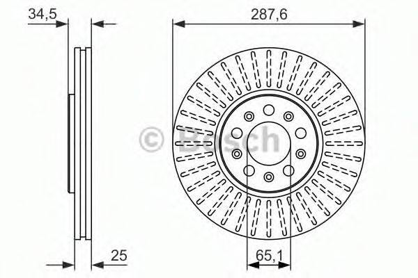 BOSCH 0986479914 гальмівний диск