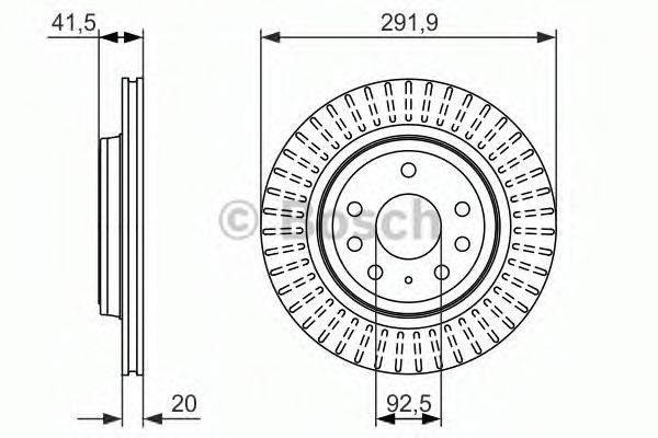 BOSCH 0986479950 гальмівний диск