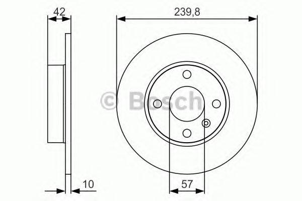 BOSCH 0986479S52 гальмівний диск