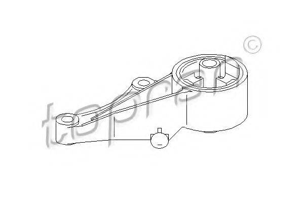 TOPRAN 205620 Підвіска, двигун