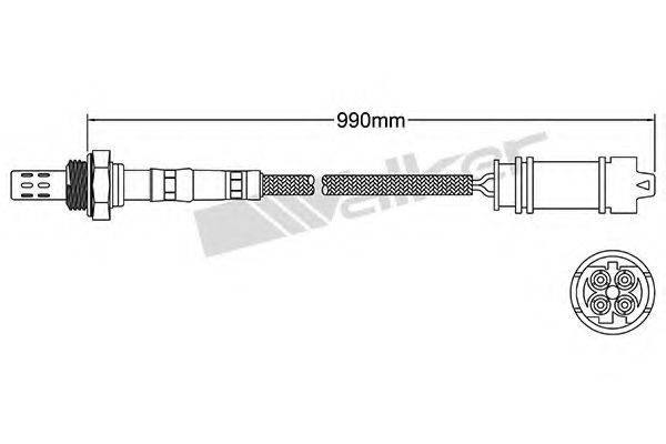 WALKER PRODUCTS 25024392 Лямбда-зонд