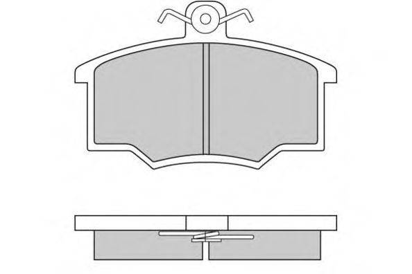 E.T.F. 120143 Комплект гальмівних колодок, дискове гальмо