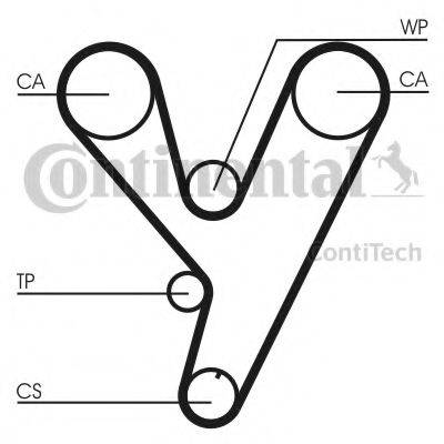 CONTITECH CT814 Ремінь ГРМ
