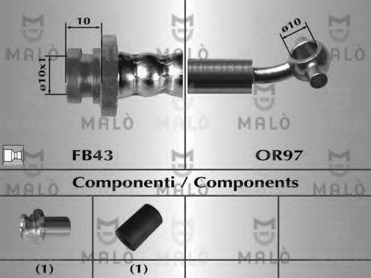 MALO 80086 Гальмівний шланг