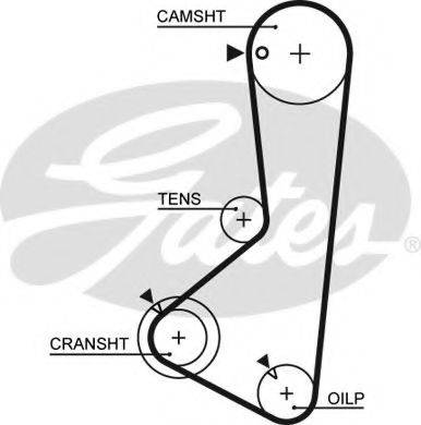 GATES 5374XS Ремінь ГРМ