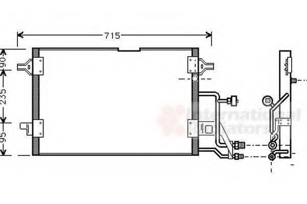 VAN WEZEL 03005116 Конденсатор, кондиціонер