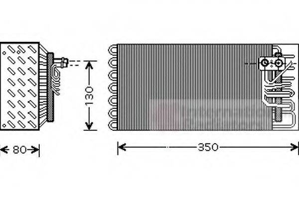 VAN WEZEL 7400V041 Випарник, кондиціонер