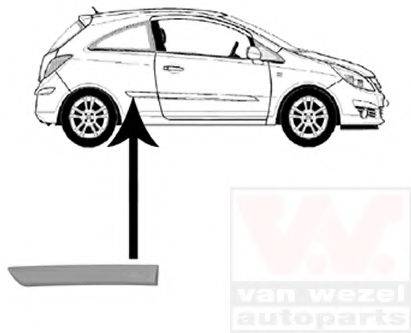 VAN WEZEL 3750410 Облицювання / захисна накладка, боковина