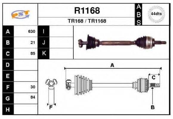 SNRA R1168 Приводний вал