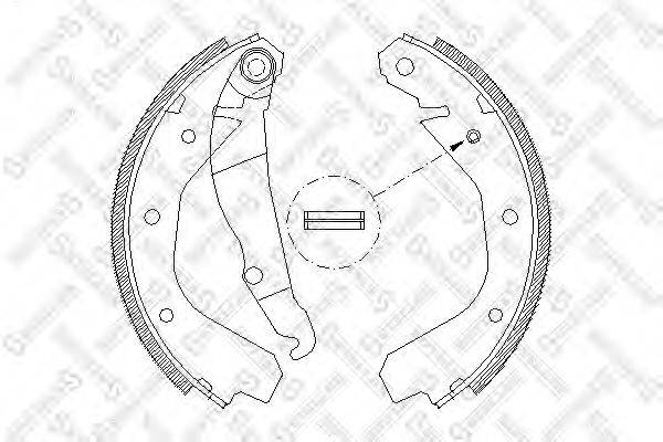 STELLOX 099100SX Комплект гальмівних колодок