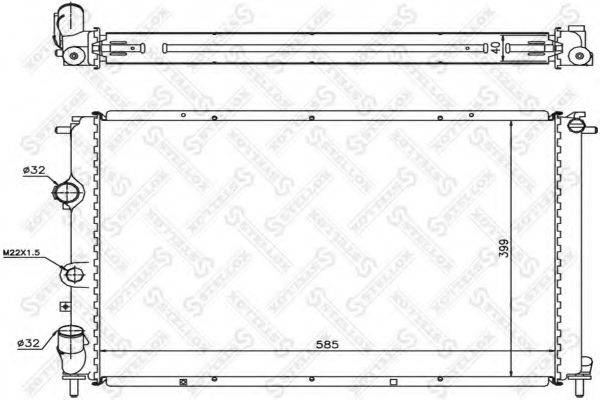 STELLOX 1026216SX Радіатор, охолодження двигуна