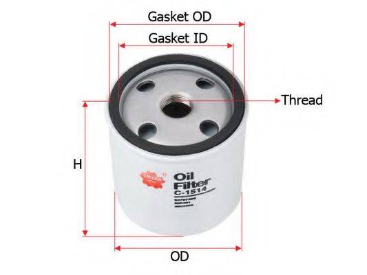SAKURA AUTOMOTIVE C1514 Масляний фільтр