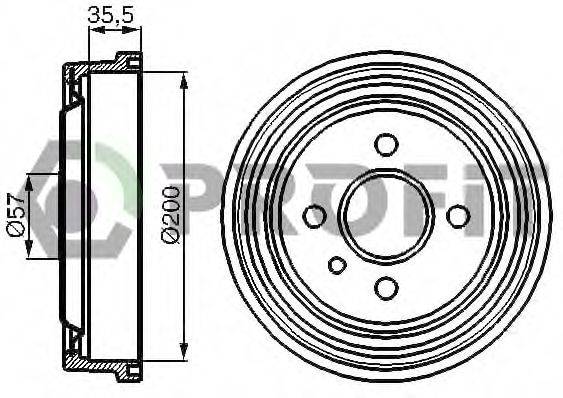 PROFIT 50200069 Гальмівний барабан